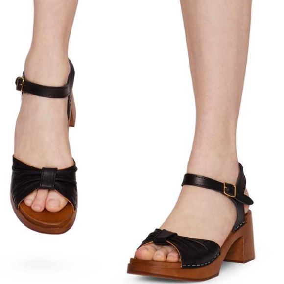 Anthropologie Swedish Hasbeens NWT Retro Bow clog sandal Best Seller LOVE 🌈♥️ - Picture 5 of 10